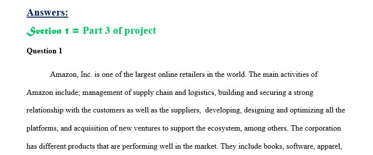 Consider the same company ‘X’ that you have already used in assignment 1& 2 and answer the following questions.