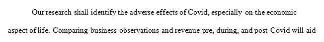 Is there a significant difference in sales revenue expenses and low inventory for small businesses based on the Covid crisis