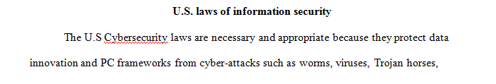 Use Table 2-1 to start a class discussion on the key U.S. laws of interest to information security professionals.